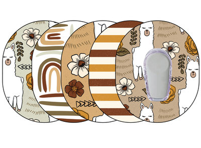 Glucomart Dexcom G6 Adhesive Patches (5-Pack) Llama