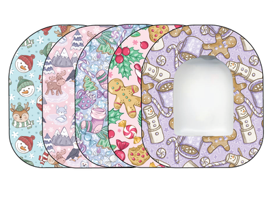 Glucomart Premium Omnipod Adhesive Patches Christmas 5-Pack