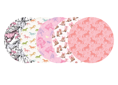 Glucomart Adhesive Patch for Libre, Dexcom G7, and Dexcom Stelo - Horse CGM OverPatches 5-Pack