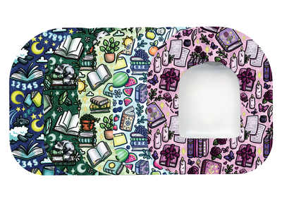 Glucomart Omnipod Adhesive Patches – Hypoallergenic, Waterproof &amp; Fray-Proof for Omnipod 5 and DASH (Pack of 5) - Book Lovers