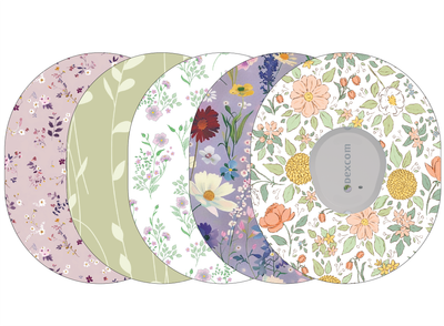 Glucomart Dexcom G7 Adhesive Patches (5-Pack) | Vintage Floral