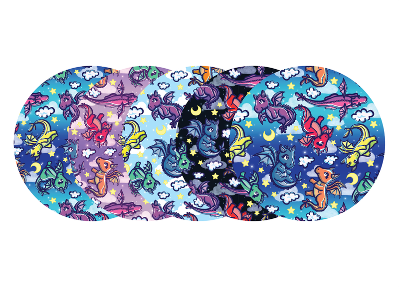 Glucomart Adhesive Patch for Libre, Dexcom G7, and Dexcom Stelo - Dragon CGM OverPatches 5-Pack