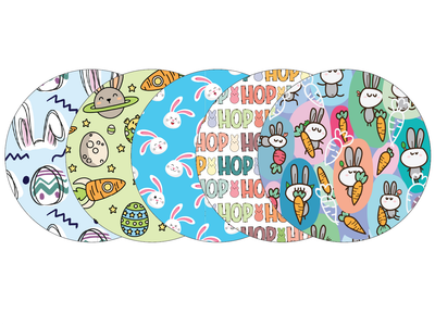 Glucomart Adhesive Patch for Libre, Lingo, Dexcom G7 &amp; Dexcom Stelo - Easter CGM OverPatches 5-Pack