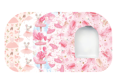 Glucomart Omnipod Adhesive Patches – Hypoallergenic, Waterproof &amp; Fray-Proof for Omnipod 5 and DASH (Pack of 5) - Ballet