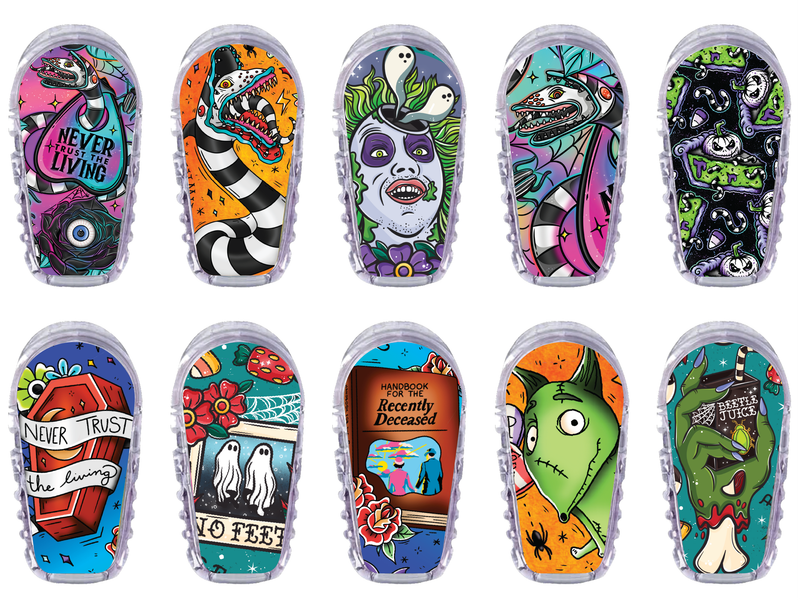 Glucomart Dexcom G6 Transmitter Stickers for Dexcom G6 Stickers Spooky 10-Pack RETIRING