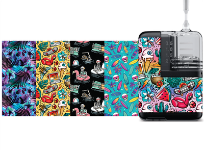 Mobi Insulin Pump Decals (5-Pack) Alt Summer