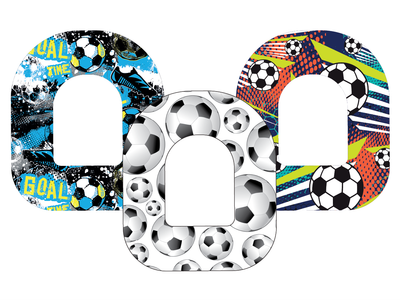 Glucomart Premium Omnipod Patches Soccer Omnipod Tapes 3-Pack