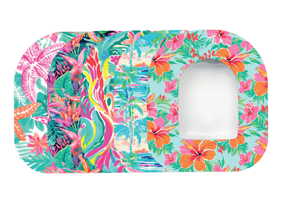 Glucomart Omnipod Adhesive Patches – Hypoallergenic, Waterproof &amp; Fray-Proof for Omnipod 5 and DASH (Pack of 5) - Paradise