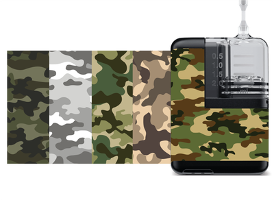 Mobi Insulin Pump Decals (5-Pack) Camo