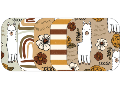 Glucomart Adhesive Patch for Libre, Dexcom G7, and Stelo | Llama 5-Pack (No Glue in the Center)