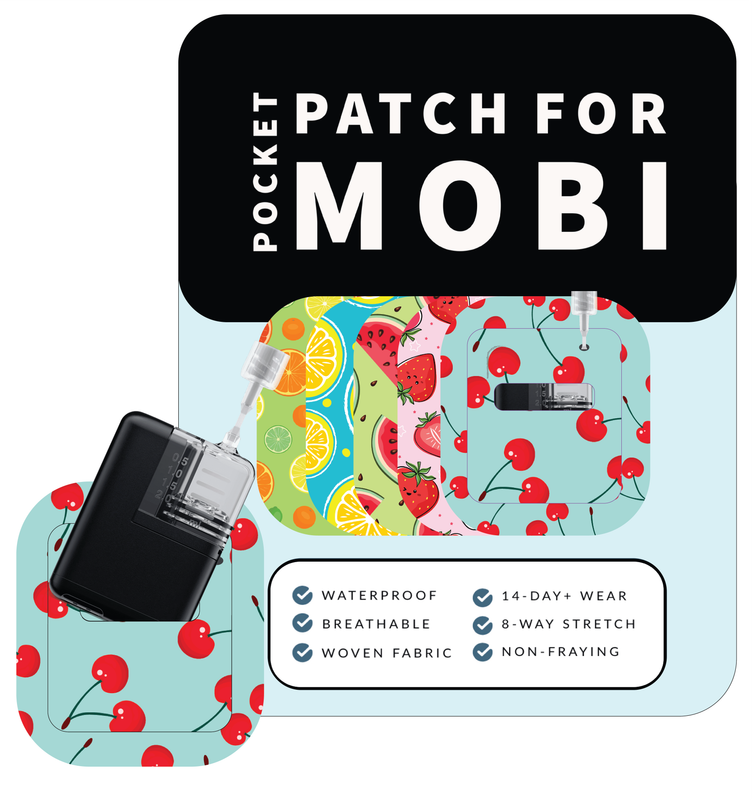 Adhesive Pocket for Mobi Insulin Pump (5-Pack) Fruits