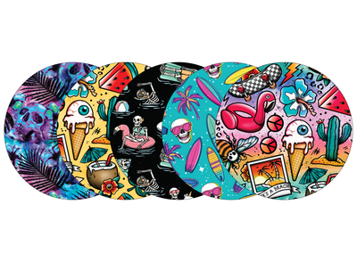 Glucomart Adhesive Patch for Libre, Dexcom G7, and Stelo (5-Pack) Alt Summer