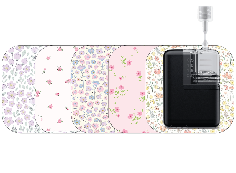 Glucomart Grip Sleeve for Mobi Durable Lightweight Patches for Mobi Insulin Pump (5-Pack) Spring Floral