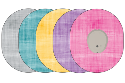 Glucomart Dexcom G7 Patches 5-Pack Pastel Set