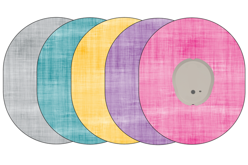 Glucomart Dexcom G7 Patches 5-Pack Pastel Set