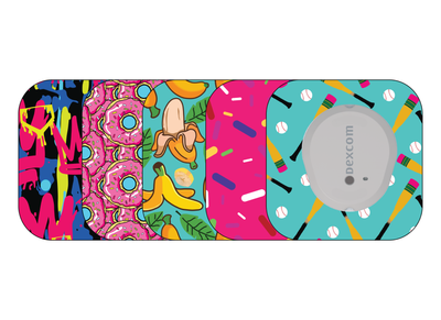 ​Glucomart Mini Dexcom G7 Adhesive Patches with Grip Bumper (5 Count) - Baseball