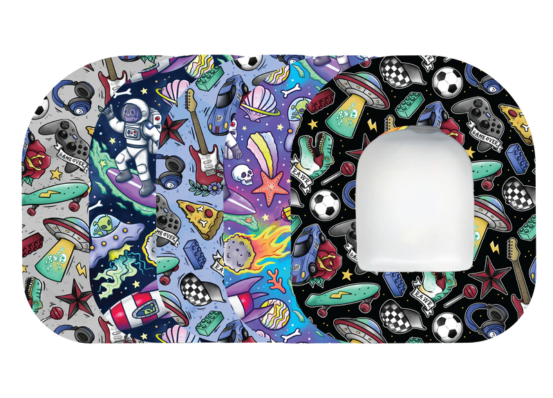 Glucomart Omnipod Adhesive Patches – Hypoallergenic, Waterproof &amp; Fray-Proof for Omnipod 5 and DASH (Pack of 5) - Boy Things