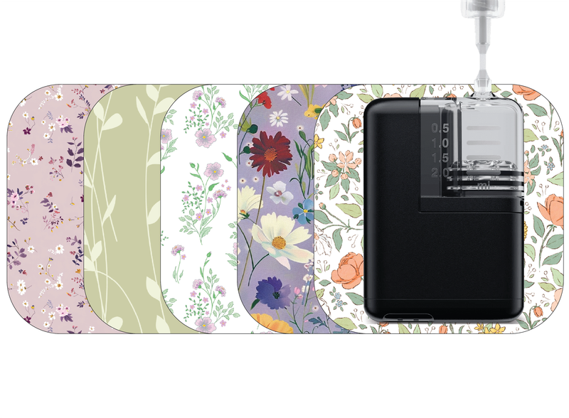 Glucomart Grip Sleeve for Mobi Durable Lightweight Patches for Mobi Insulin Pump (5-Pack) | Vintage Floral