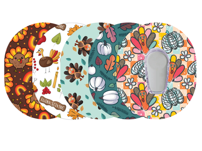 Glucomart Premium Dexcom G6 Patches Thanksgiving Dexcom Tapes 5-Pack