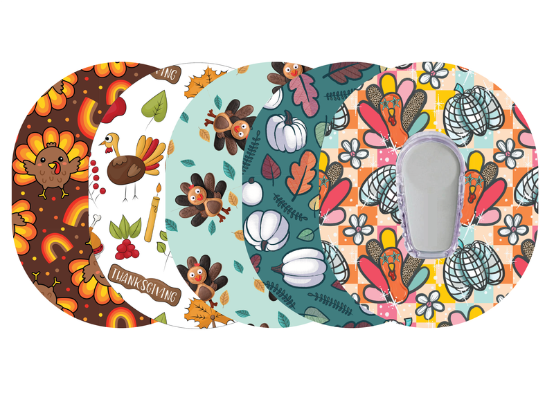 Glucomart Premium Dexcom G6 Patches Thanksgiving Dexcom Tapes 5-Pack