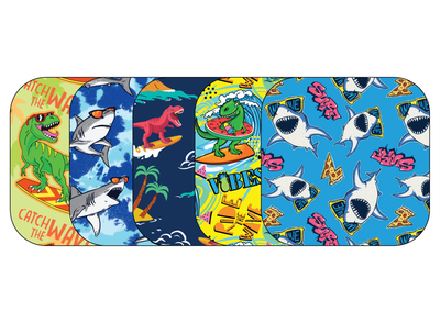 Glucomart Adhesive Patch for Libre, Lingo, Dexcom G7, and Stelo - Surf 5-Pack (No Glue in the Center)