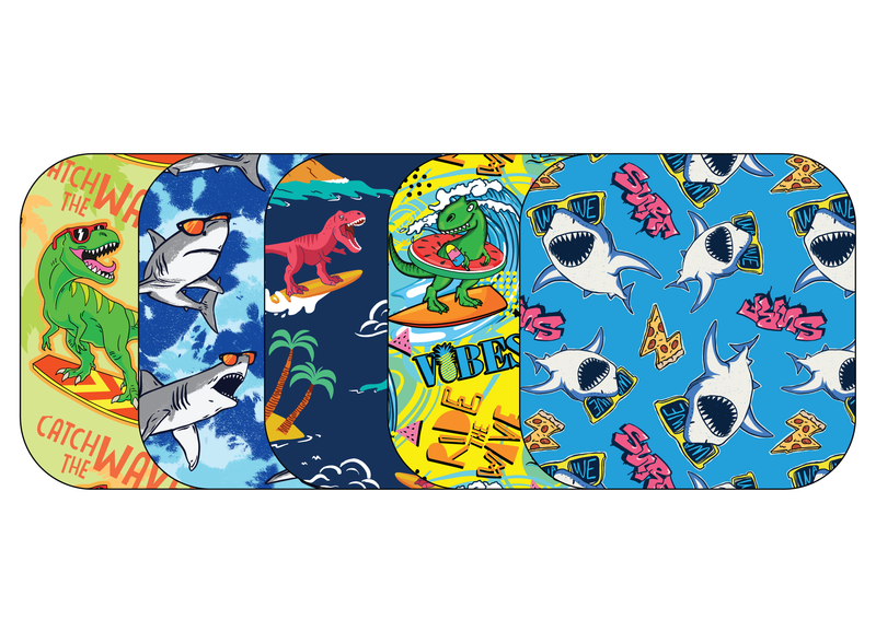 Glucomart Adhesive Patch for Libre, Lingo, Dexcom G7, and Stelo - Surf 5-Pack (No Glue in the Center)