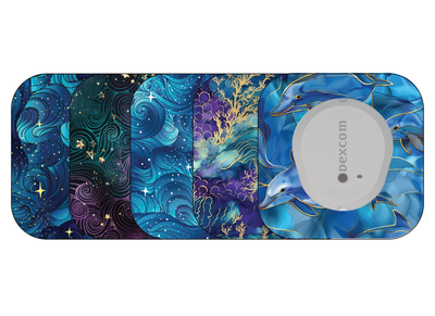 ​Glucomart Mini Dexcom G7 Adhesive Patches with Grip Bumper (5 Count)  - Pacific Wave