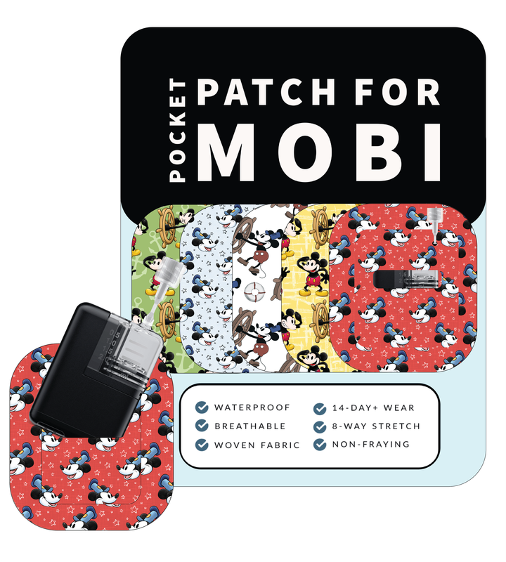 Adhesive Pocket for Mobi Insulin Pump (5-Pack) Magical Mouse
