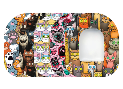 Glucomart Omnipod Adhesive Patches – Hypoallergenic, Waterproof &amp; Fray-Proof for Omnipod 5 and DASH (Pack of 5) - Paradise