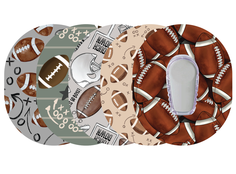 Glucomart Dexcom G6 Adhesive Patches (5-Pack) Football