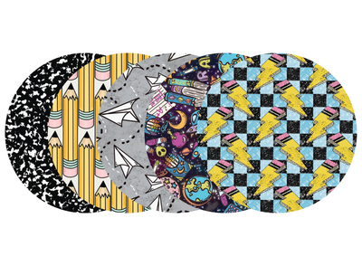 Glucomart Adhesive Patch for Libre, Dexcom G7, and Dexcom Stelo - Back to School CGM OverPatches 5-Pack