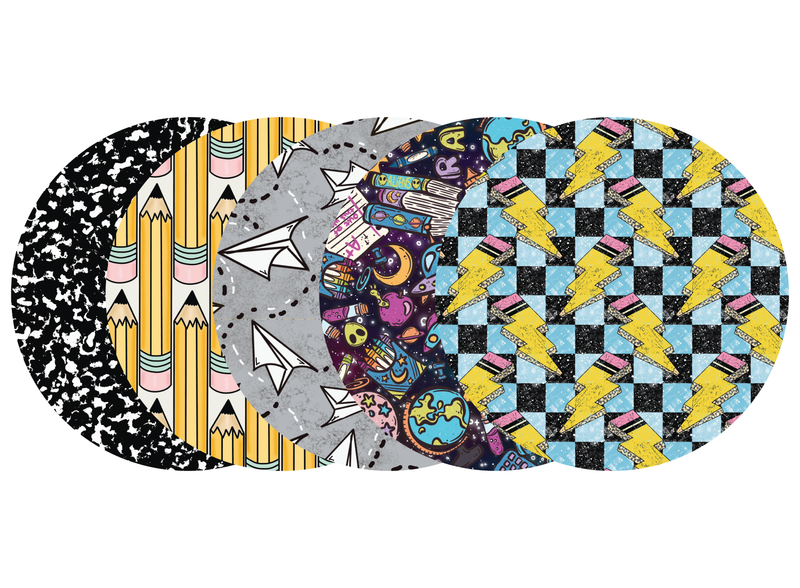 Glucomart Adhesive Patch for Libre, Dexcom G7, and Dexcom Stelo - Back to School CGM OverPatches 5-Pack