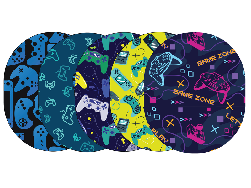 Glucomart Universal CGM Adhesive Patches for Dexcom G6, Dexcom G7, Stelo, Guardian &amp; Libre Sensors Gamer (5-Pack)