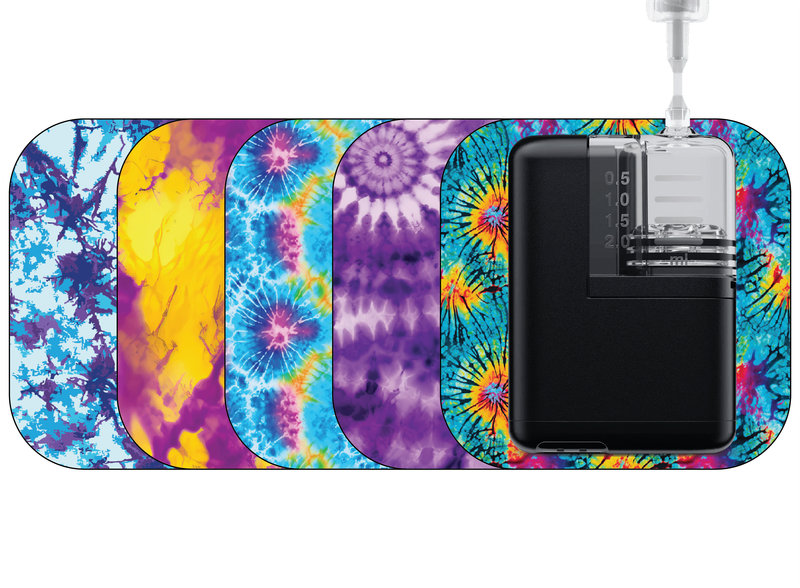 Glucomart Grip Sleeve for Mobi Durable Lightweight Patches for Mobi Insulin Pump (5-Pack) | Tie Dye