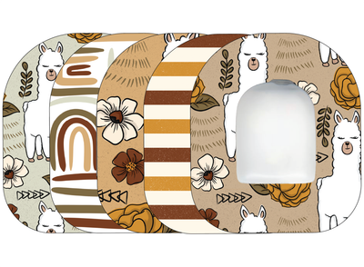 Glucomart Omnipod Adhesive Patches (5-Pack) Llama