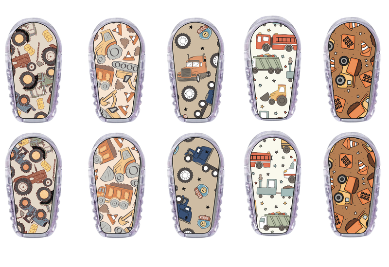 Glucomart Dexcom G6 Transmitter Stickers (10-Pack) | Vehicles