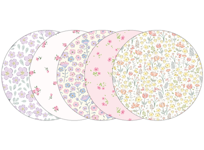 Glucomart Adhesive Patch for Libre, Dexcom G7, and Stelo (5-Pack) | Spring Floral