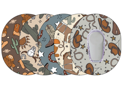 Glucomart Dexcom G6 Adhesive Patches (5-Pack) | Cowboy