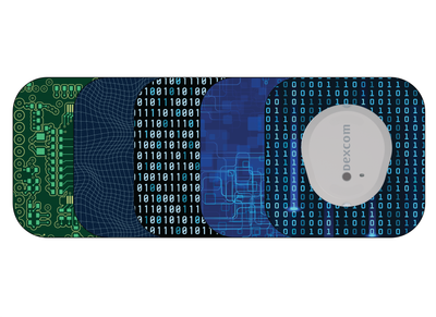 ​Glucomart Mini Dexcom G7 Adhesive Patches with Grip Bumper (5 Count) - Cyber