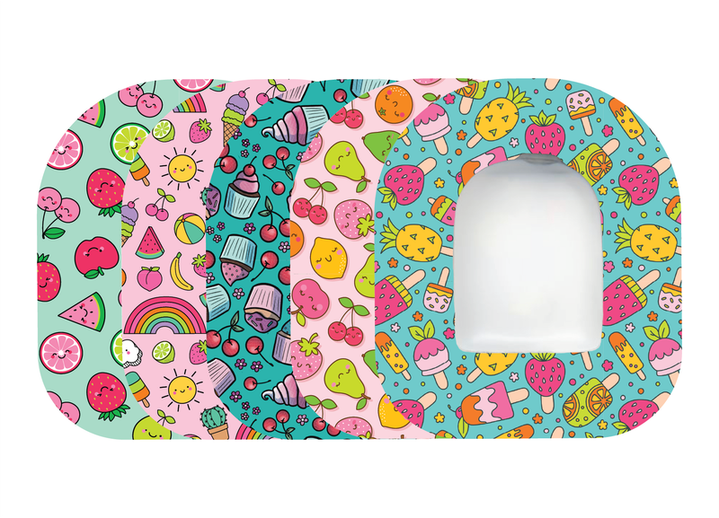 Glucomart Omnipod Adhesive Patches – Hypoallergenic, Waterproof &amp; Fray-Proof for Omnipod 5 and DASH (Pack of 5) - Treats