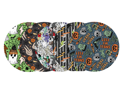 Glucomart Adhesive Patch for Libre, Dexcom G7, and Dexcom Stelo - Spook Squad CGM OverPatches 5-Pack - RETIRING