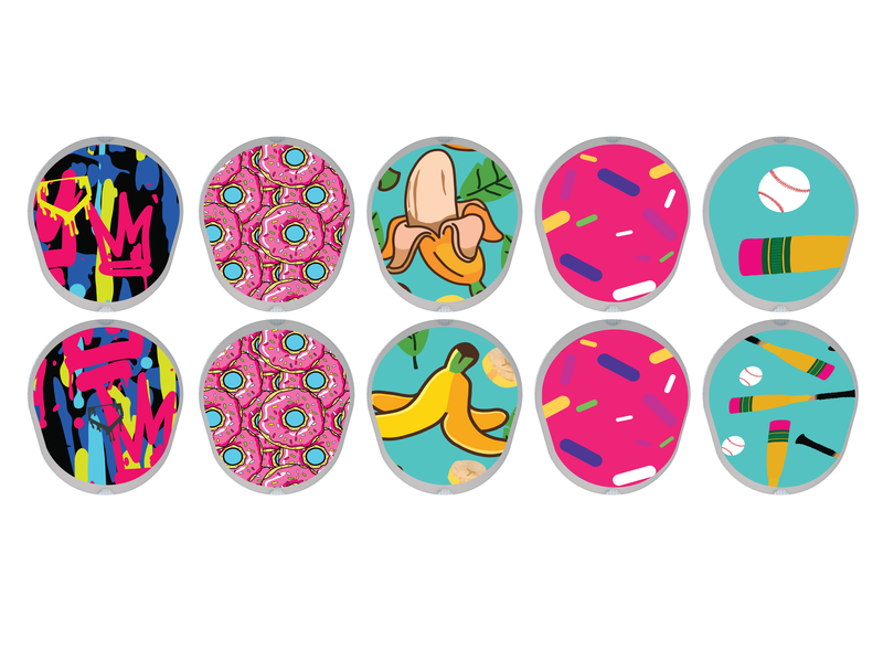 Dexcom G7 Transmitter Stickers (10-Count) Baseball