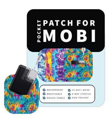 Adhesive Pocket for Mobi Insulin Pump (5-Pack) | Tie Dye