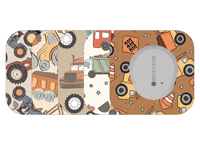 ​Glucomart Mini Dexcom G7 Adhesive Patches with Grip Bumper (5 Count) - Vehicles