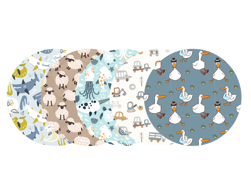 Glucomart Adhesive Patch for Libre, Dexcom G7, and Dexcom Stelo - Little Boy CGM OverPatches 5-Pack