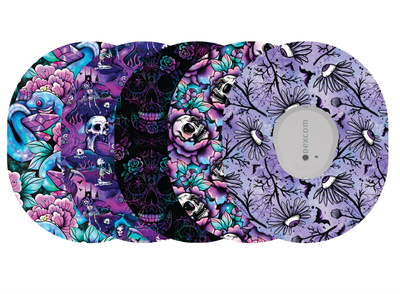 Glucomart Dexcom G7 Adhesive Patches (5-Pack) Gothic Purple