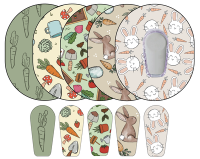 Glucomart Dexcom G6 Adhesive Patches (5-Pack) Easter Boho RETIRING