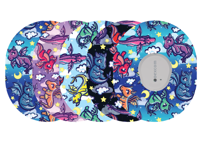 Glucomart Dexcom G7 Adhesive Patches (5-Pack) Dragons