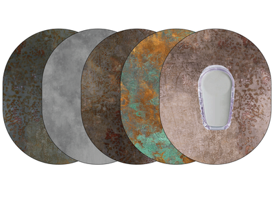 Glucomart Dexcom G6 Adhesive Patches (5-Pack) Grunge