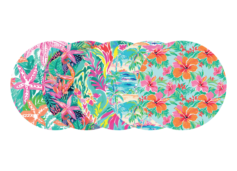 Glucomart Adhesive Patch for Libre, Dexcom G7, and Dexcom Stelo - Paradise CGM OverPatches 5-Pack